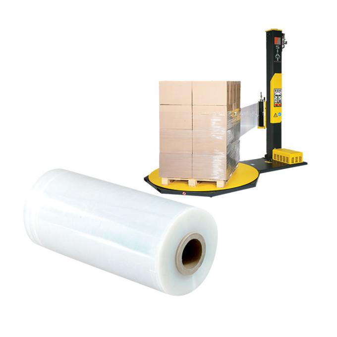 Pe Plastic Lldpe Stretch Pallet Wrapping Film 60 Gauges For Pallet Logistic 3