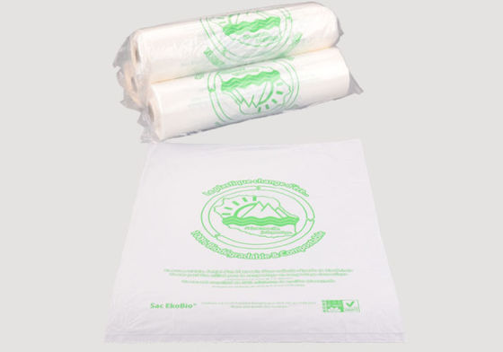 52*65cm PLA PBAT cornstarch Biodegradable Flat Continuous Roll Plastic Bag