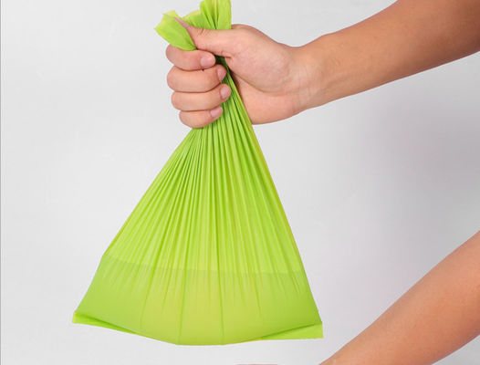 Compostable Biodegradable Disposable Bags , 80X90CM Large Green Garbage Bags
