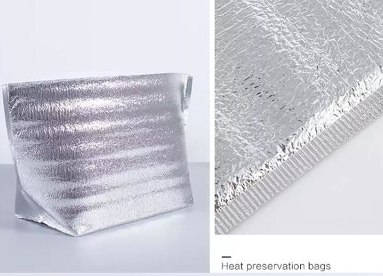40*50cm Flat Mouth Thermal Delivery Packaging Aluminium Foil Insulation Bag