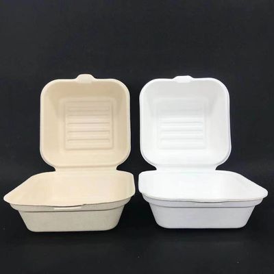 3 Part Natural Wheat Straw Lunch Bento Box Disposable Biodegradable