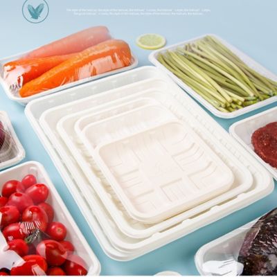52g Degradable cornstarch disposable plates For Fresh Fruit And Vegetable Tray
