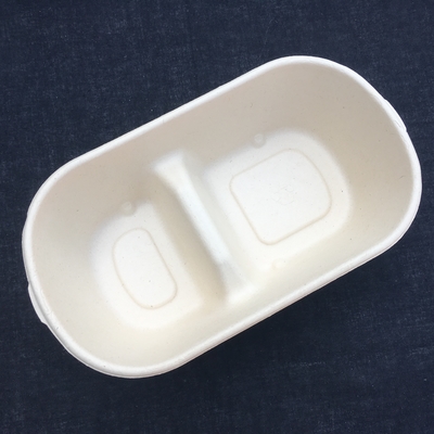 700ml 850ml 1000ml 100% Compostable Lunch Box For Hotel Restaurant Unbleached
