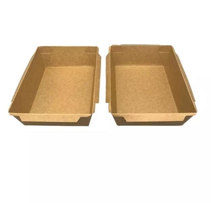 500ml 700ml 900ml 1200ml Disposable Paper Sushi Packaging Box With Transparent Lid