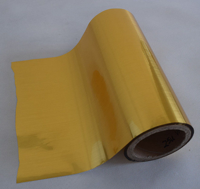 Food Packaging Gold And Silver Vacuum Metalized Pet Film