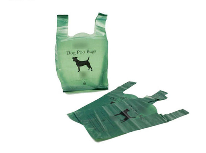 35×23cm Degradable pet trash bags , Durable dog trash bags