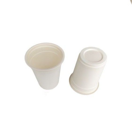Biodegradable Cornstarch 220ml 8oz Paper Cup For Hot Coffee And Cold Drinking
