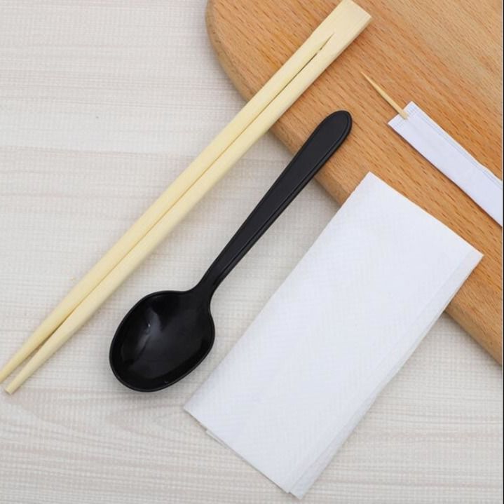 Good Health Disposable Tableware Sets Napkin Chopsticks And Spoon