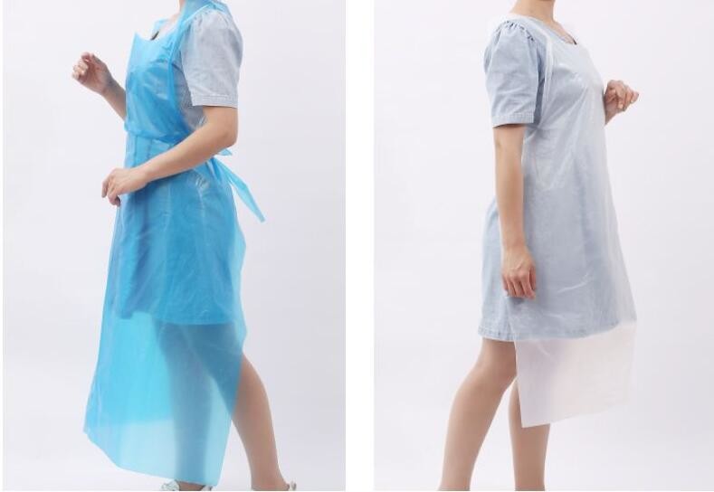 66x125cm Compostable Biodegradable Heavy Duty Plastic Aprons