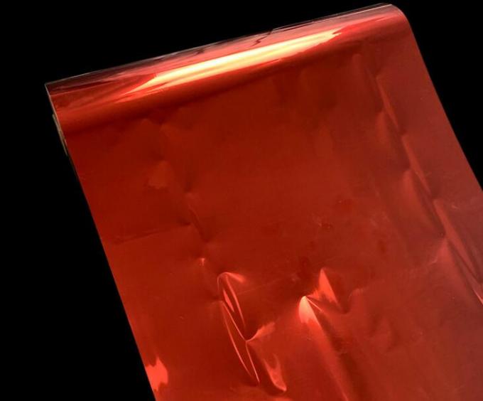 Metalized Red Color Matt red color metallized bopp lamination film two sides corona treatment