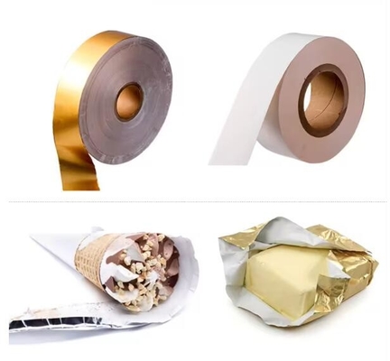 High Quality Food Grade Gold Silvery Chocolate Wrapping Paper Aluminum Foil Paper