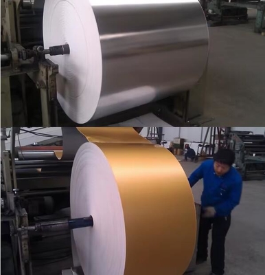 PET-aluminum Coating Paper  / Metallic Gold/ silver  Paper Film And Paper Board Sheets (250gsm-450gsm)