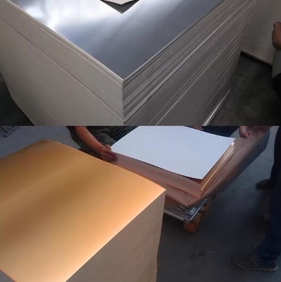 PET-aluminum Coating Paper  / Metallic Gold/ silver  Paper Film And Paper Board Sheets (250gsm-450gsm)