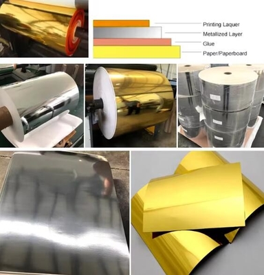 Transfer Pet Metallized Holographic Paper / Cardboard For Printing And Packing