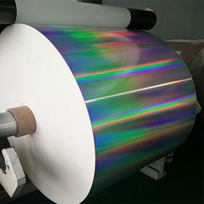 Transfer Pet Metallized Holographic Paper / Cardboard For Printing And Packing