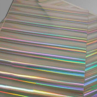 Transfer Pet Metallized Holographic Paper / Cardboard For Printing And Packing