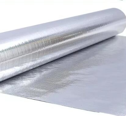 Single Or Double Reflective Woven Fabric Aluminum Foil Backed Woven Fabric Heat Insulation