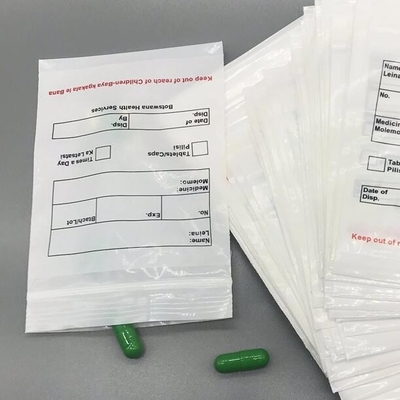 Double Pocket Zipper Transparent Packaging Film Eco-Friendly Plastic Liquid Bio Hazard Biohazard Medical PE Pathological Seal Bag