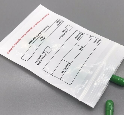 Double Pocket Zipper Transparent Packaging Film Eco-Friendly Plastic Liquid Bio Hazard Biohazard Medical PE Pathological Seal Bag