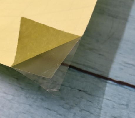High Temperature Resistant Double-sided Oil Adhesive Yellow Bottom Paper Transparent PVC Double-sided Adhesive  Film
