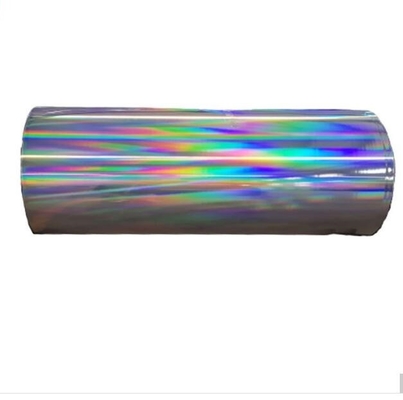 Color Red Metalized Mylar Film , silver Gold Metalized Pet Film 12mic For  Laminates In Paper And Box Linings