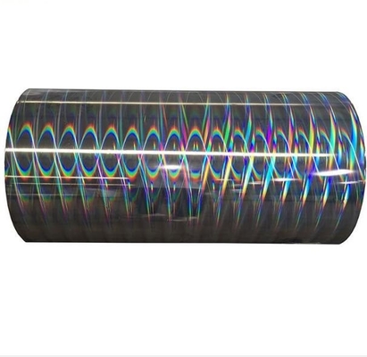 Color Red Metalized Mylar Film , silver Gold Metalized Pet Film 12mic For  Laminates In Paper And Box Linings