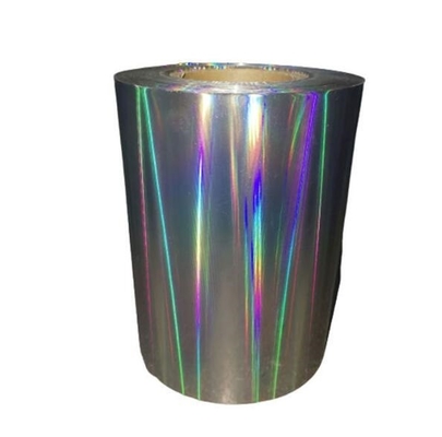 Color Red Metalized Mylar Film , silver Gold Metalized Pet Film 12mic For  Laminates In Paper And Box Linings