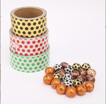 Customized Color Wax Coated Aluminum Foil Sheet For Chocolate Wrapping Paper Aluminum Foil