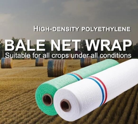 Virgin HDPE Agriculture Silage Bale Wrap Net , Round Bale Feeder Net Haylage Bale Warp Net
