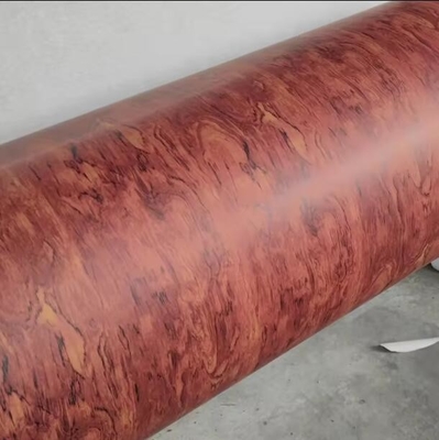 Pu Painted Glossy Wood Grain Laminated Paper for mdf board  Furniture decoration