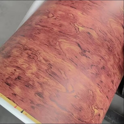 Pu Painted Glossy Wood Grain Laminated Paper for mdf board  Furniture decoration