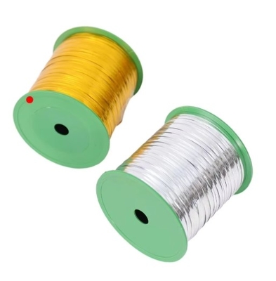 8cm Metallic Spool Golden Twist Tie for Bread and Gift Twist Ties for Bakery Packing