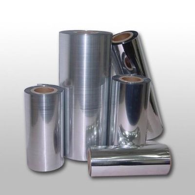 25um Vacuum Metalized CPP Film , Silver Printed Packaging Film