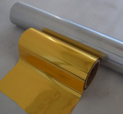 Food Packaging Gold And Silver Vacuum Metalized Pet Film