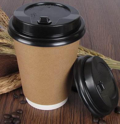 8oz Biodegradable Paper Cup , Disposable Milk Tea Kraft Paper Cup