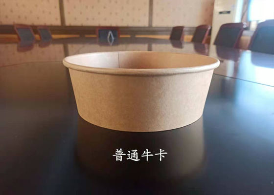 600ml Biodegradable PLA Coating Disposable Paper Soup Bowls Bucket