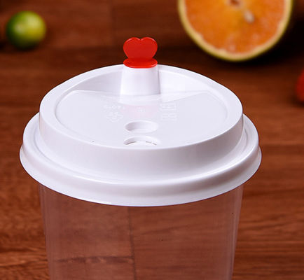 500ml Disposable Transparent Heat Resistant Plastic PP Cup With Lid