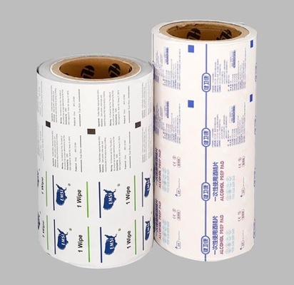 Alcohol Prep Pad Gift Wrapping Paper In Roll Used On Automatic Packaging Machine