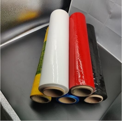 Customized Colorful Black And Red Pe Stretch Film For Pallet And Carton Wrapping Film