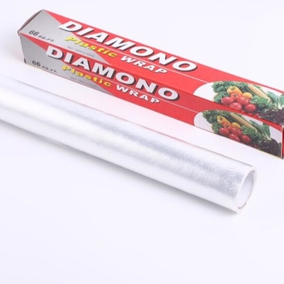 Customized Family Use Strong 30cm 10m Food Wrap Film PE Cling Anti Puncture