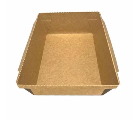 Cardboard Kraft Paper Sushi Box Plastic For Take Away Food Sushi Container Packaging