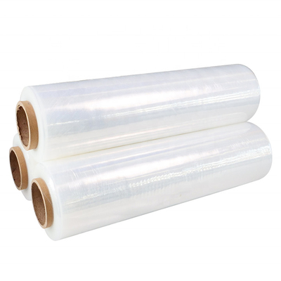 Manual Pallet Pe Stretch Wrapping Shrink Film Roll 500mm 80 Gauge 20 Micron