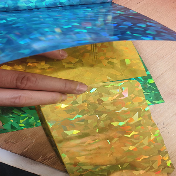 Professional 180mic Pvc Laser / Holographic Film Exporter,accept Customized Laser Pet  And  Pvc Metalized   Laser  Product
