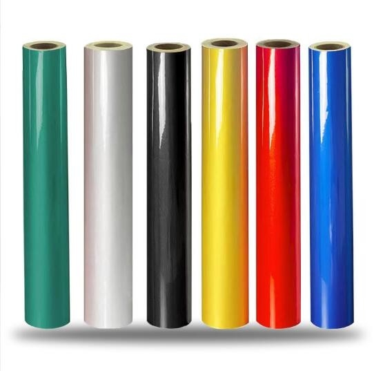 Laser Film Self-Adhesive Green,Blue,Black  PVC Lettering Printing Transfer Packaging Roll  Material Film