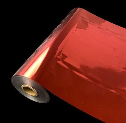 Metalized Red Color Matt red color metallized bopp lamination film two sides corona treatment