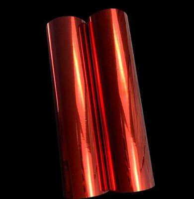 Metalized Red Color Matt red color metallized bopp lamination film two sides corona treatment